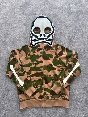 Hipanda Camo Zip Up Hoodie